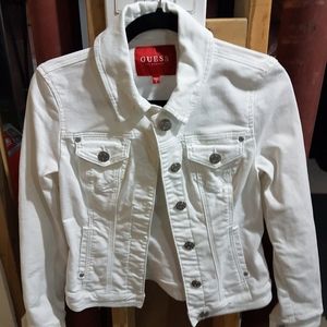 White jean jacket